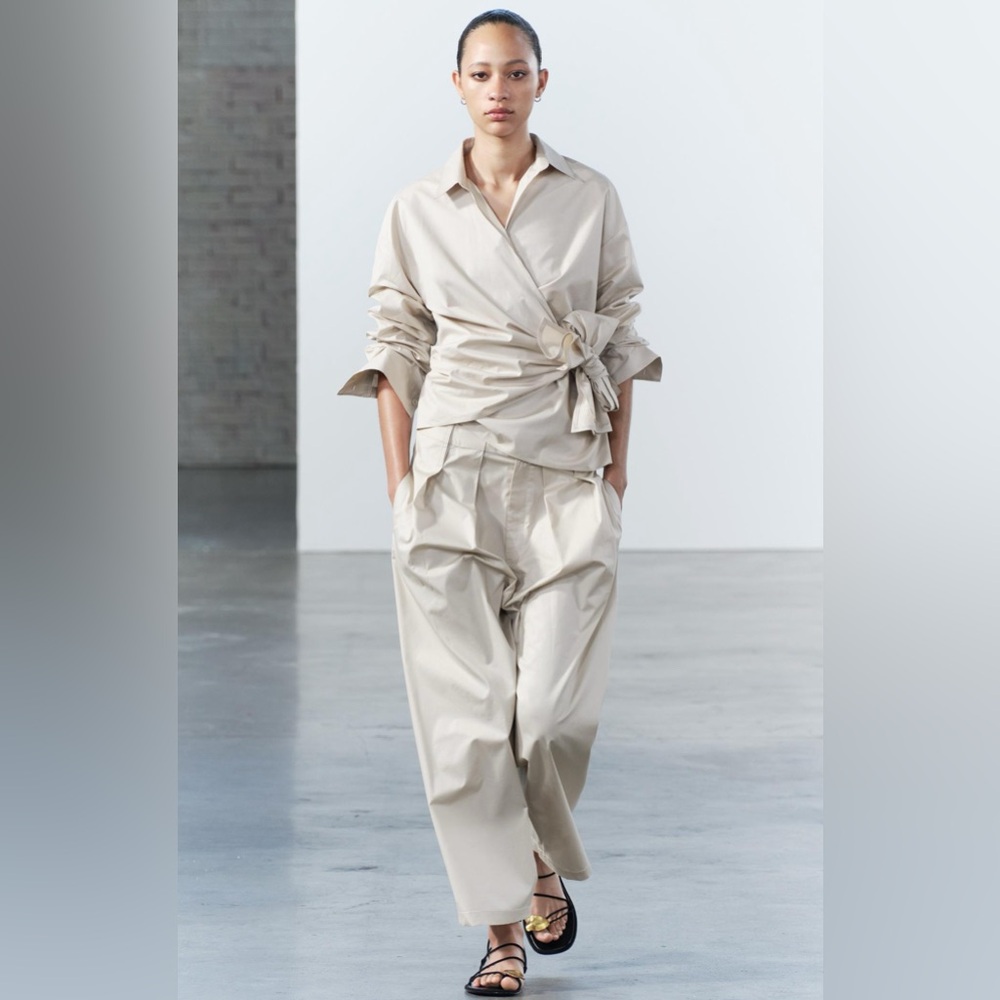 NWT ZARA PLEATED PANTS ZW COLLECTION